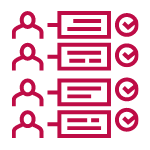 Visualization of customers and orders in a single space